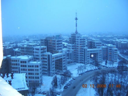 Kharkov is in winter.